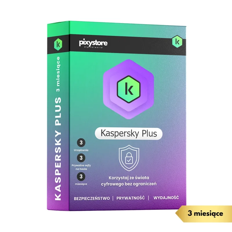 Kaspersky Plus 2025 (3 urządzenia 3 miesiące) - Klucz globalny