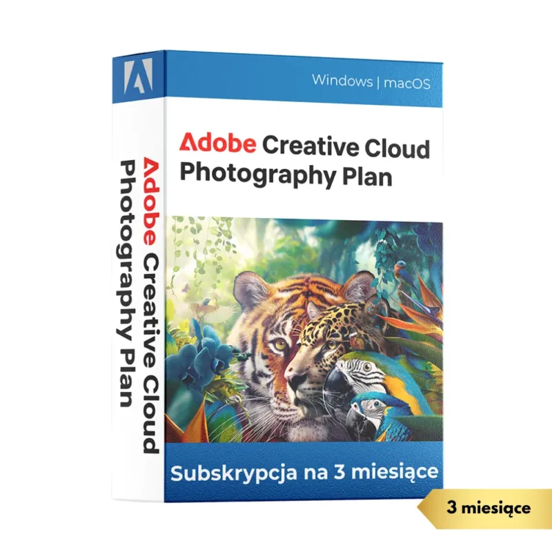 Adobe Creative Cloud Photography Plan - Klucz aktywacyjny 3 miesiące | 1 TB