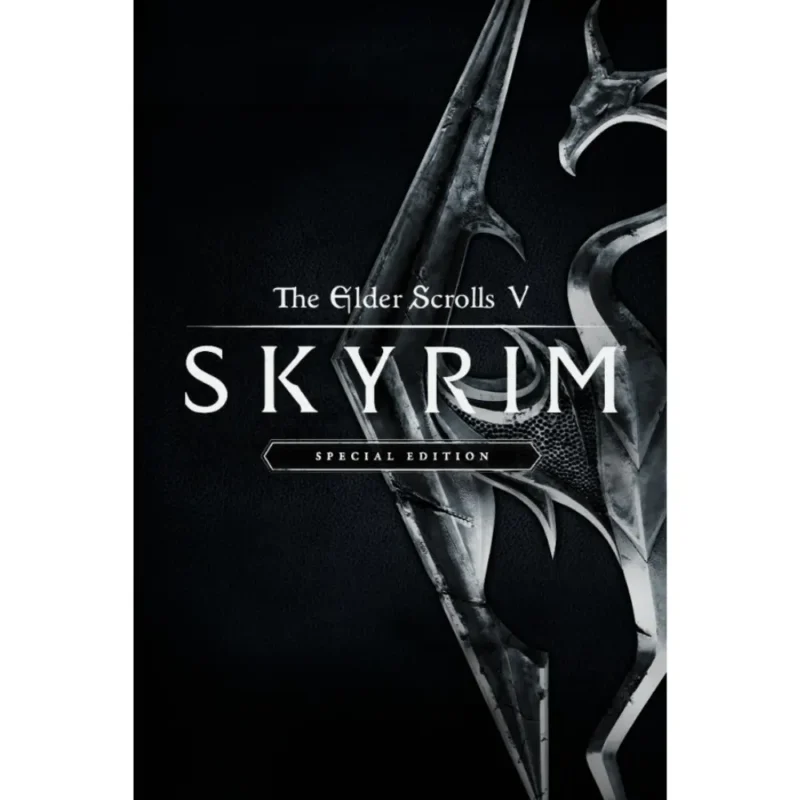 The Elder Scrolls V Skyrim Special Edition – okładka klasycznej gry RPG fantasy z motywem smoków