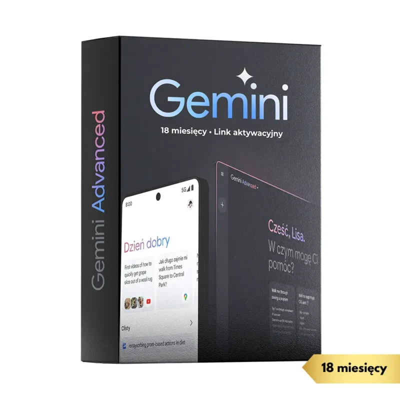 Google AI Gemini Pro  - Link aktywacyjny 18 Miesięcy