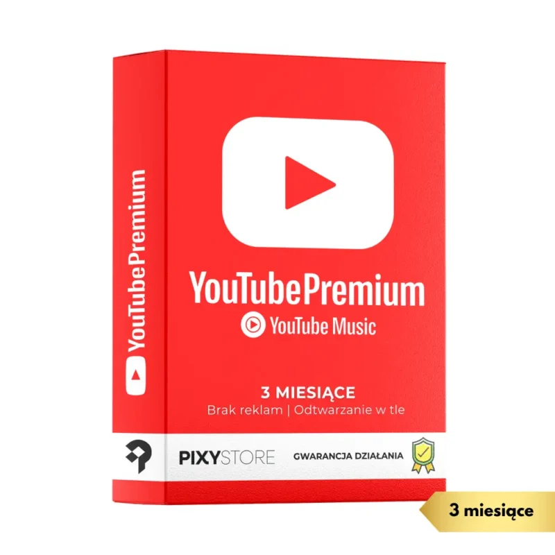 Kup Youtube Premium link aktywacyjny 3 miesiące